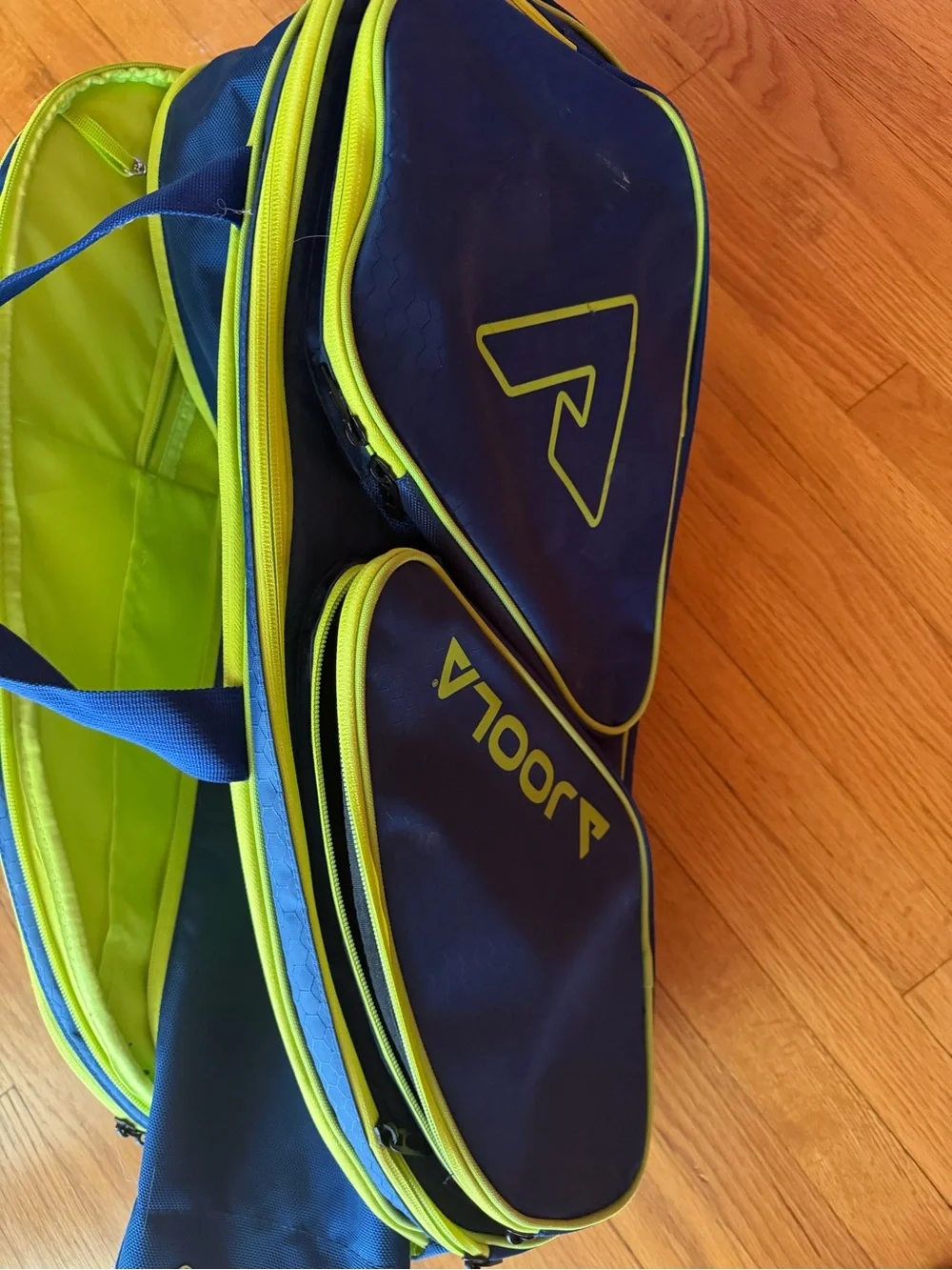JOOLA Navy & Neon Yellow Duffel Bag for Men